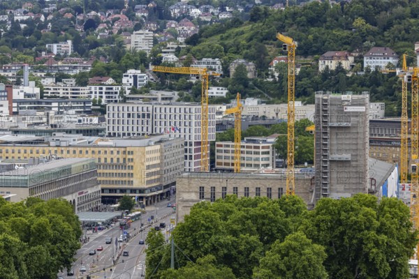 View of the construction site of the new main railway station. Stuttgart 21, Stuttgart, Baden-Württemberg, Germany