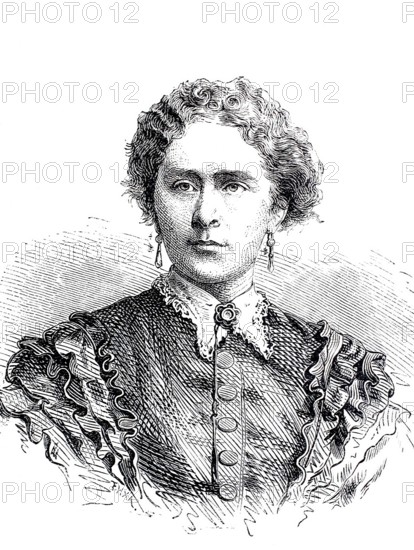 Henriette Therese Friederike Hirschfeld-Tiburtius, née Pagelsen (14 February 1834 - 25 August 1911) was the first female dentist in private practice in Germany, Historical, digitally enhanced reproduction of a 19th century original