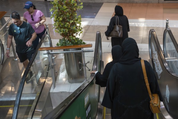 Shrouded woman with handbag, Abu Dhabi, United Arab Emirates