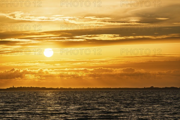 Sunset over Gironde Estuary, Braud-et-Saint-Louis, France