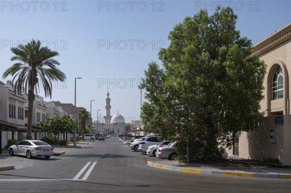 Residential neighbourhood mosque, Abu Dhabi, United Arab Emirates