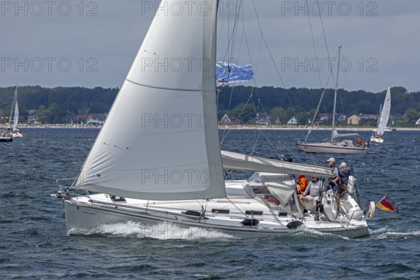 Sailing boats, Kieler Woche, Kiel Fjord, Kiel, Schleswig-Holstein, Germany