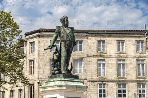 Statue of Admiral Duperré in La Rochelle, France