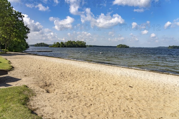 The empress's pavilion on Prinzeninsel in the Großer Plöner See near Plön, Schleswig-Holstein, Germany