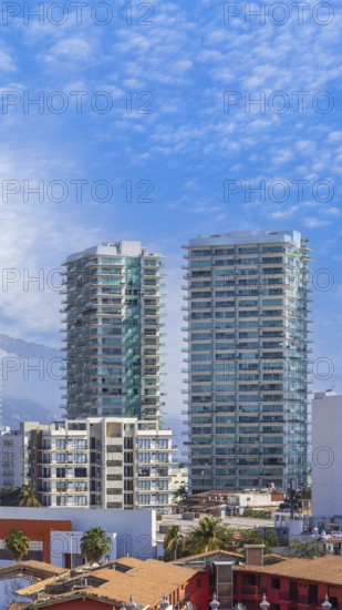 Puerto Vallarta vacation, Mexico. Scenic ocean and beach views of Nuevo Puerto Vallarta