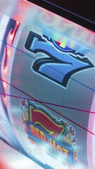 Casino gambling blackjack and slot machines waiting for gamblers and tourist to spend money