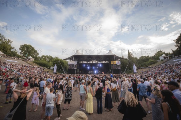 Overview during the concert of the Prinzen at the Berliner Rundfunk 91.4 Open Air in the Berlin Parkbühne Wuhlheide on 05.07.2025