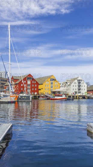 Norway, Tromso, famous tourist travel destination known for northern lights aurora borealis viewing