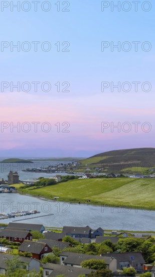 Scotland, Shetland. Town of Scalloway on the west coast ofthe Mainland, a fishing port