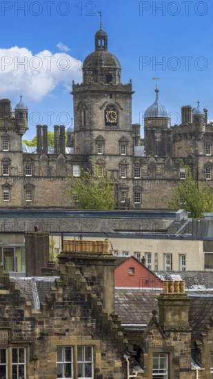 Edinburgh, the capital of Scotland, panoramic skyline view from the Calton Hill