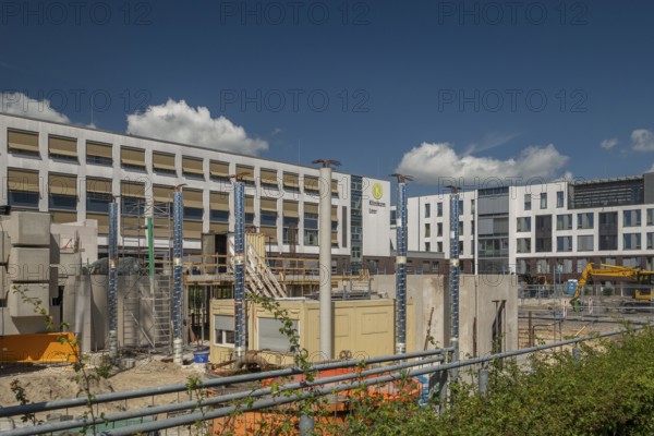 Extension, building, new ward building with operating theatre extension, hospital, Augustenstraße, Leer, East Frisia, Germany