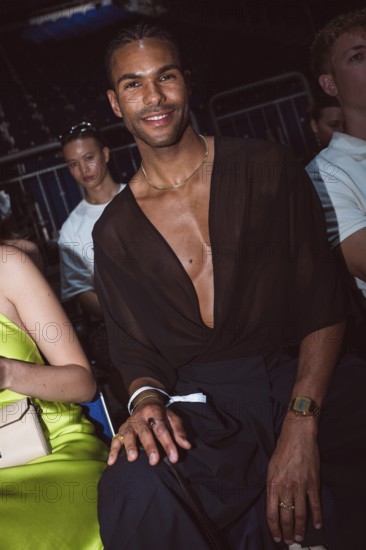 Jermaine Kothé (winner GNTM2024) at the Kilian Kerner Fashion Show during the Berlin Fashion Week 2025 on 02.07.2025