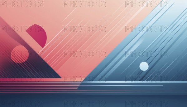 Minimal vector background for corporate presentation, abstract geometric shapes, subtle color gradients, AI generated