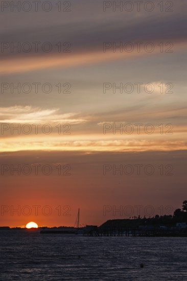 Sunset over Fouras, Fouras-les-Bains, Charente-Maritime, Nouvelle-Aquitaine, France