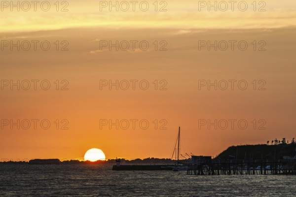 Sunset over Fouras, Fouras-les-Bains, Charente-Maritime, Nouvelle-Aquitaine, France