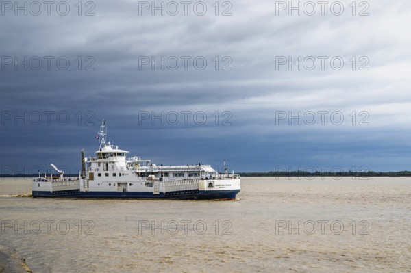 Ferry in Blaye, Gironde Estuary, France