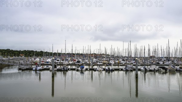 Marina in Le Verdon-sur-Mer, Nouvelle-Aquitaine, Gironde, France