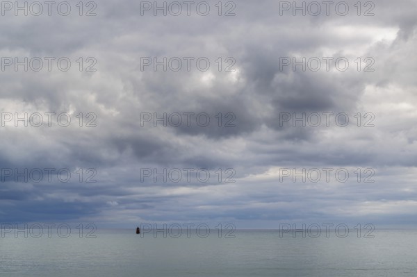 Lighthouse on a Sea in Granville, Manche, Normandy, France