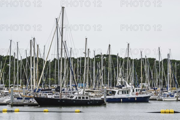 Marina in Le Verdon-sur-Mer, Nouvelle-Aquitaine, Gironde, France