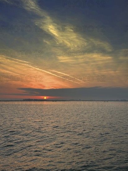 Evening atmosphere, Lake Starnberg, Bavaria, Germany