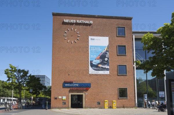 New Town Hall, Tourist Information, Welcome centre, Kiel, Kiel Fjord, Baltic Sea, Schleswig-Holstein, Germany