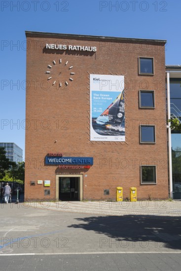 New Town Hall, Tourist Information, Welcome centre, Kiel, Kiel Fjord, Baltic Sea, Schleswig-Holstein, Germany