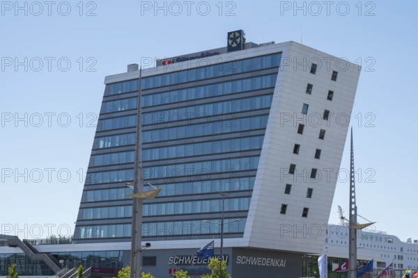 Modern office building, Stena Line, Schwedenkai, Kiel, Kiel Fjord, Baltic Sea, Schleswig-Holstein, Germany