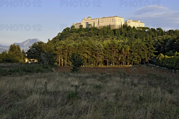 Benedictine Abbey of Montecassino on Monte Cassino, Cassino, Frosinone, Lazio, Italy