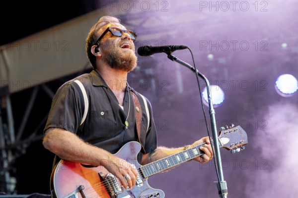 Dan Auerbach, guitarist, singer, The Black Keys, Rock, Blues, USA, live open air at the Citadel Music Festival, 01.07.2025, Zitadelle Spandau, Berlin, Germany, only concert in Germany < english> The Black Keys, Rock, Blues, USA, live open air at the Citadel Music Festival, July 1, 2025, Spandau Citadel, Berlin, Germany