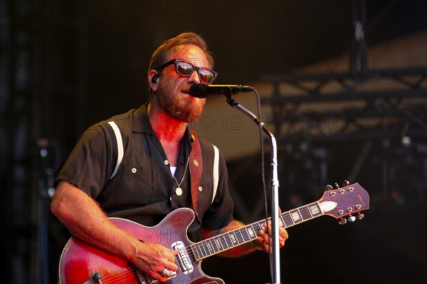 Dan Auerbach, singer/guitarist, from THE BLACK KEYS live at Zitadelle Spandau on 01.07.2025