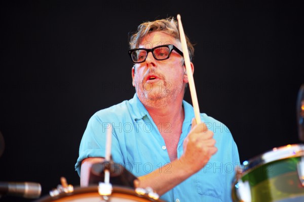 Patrick Carney, drummer, from THE BLACK KEYS live at the Zitadelle Spandau on 01.07.2025