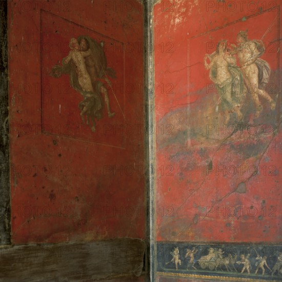 Frescoes from the House of Vettii, Aulus Vettius Conviva and Aulus Vettius Restitutus, Pompeii, Italy