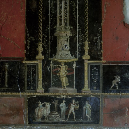 Frescoes from the House of Vettii, Aulus Vettius Conviva and Aulus Vettius Restitutus, Pompeii, Italy
