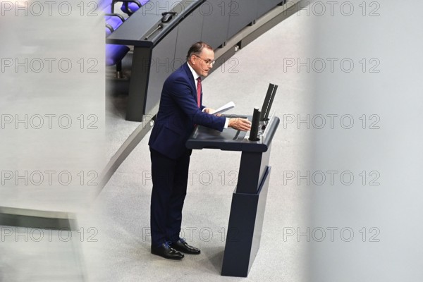Tino Chrupalla (AfD) during his speech in the Bundestag in response to the government statement by Federal Chancellor Friedrich Merz (CDU)