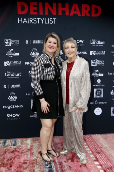 Janine Becker and Barbara Schöne at the VIP opening of the new Deinhard Salon Am Mühlanger 3, Berlin, 28 June 2025