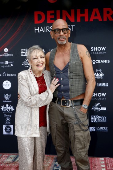 Barbara Schöne and Pierre Sanoussi-Bliss at the VIP opening of the new Deinhard Salon Am Mühlanger 3, Berlin, 28 June 2025