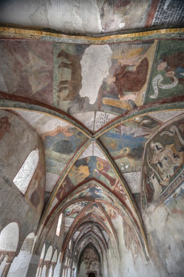 Cathedral cloister around 1370, the frescoes were painted from around 1390, Bressanone Cathedral, Cathedral Square, Bressanone, South Tyrol, Italy