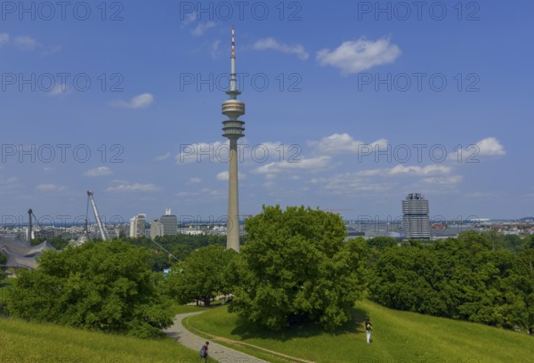 Olympic Tower, Olympic Park, Munich, Bavaria, Germany