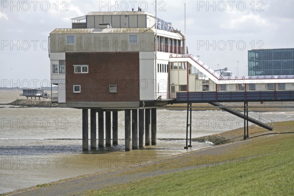 Eemshotel, Delfzijl, harbour town, Ems estuary, Province of Groningen, Netherlands, Delfzijl, Netherlands