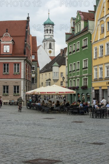 Market square, Memmingen, Bavaria, Germany