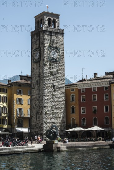 Limone, old town, harbour area, Lombardy, Italy