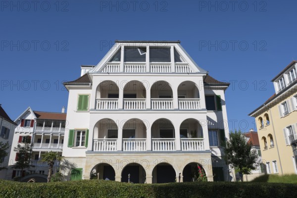 Spa architecture on Lake Constance, Bodman Ludwigshafen, Constance district, Baden-Württemberg, Germany
