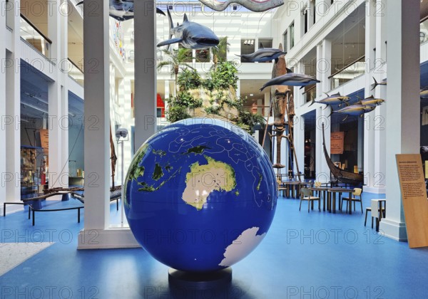 View of the Übersee-Museum with the new permanent exhibition The Blue Continent - Islands in the Pacific, Bremen, Germany