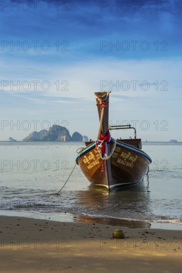 Longtail boat, Ao Nang Beach, Ao Nang, Krabi, Thailand