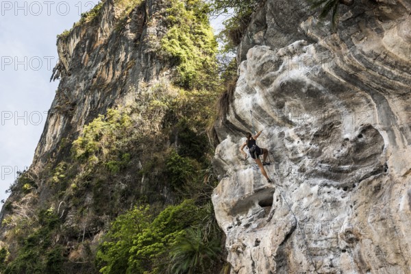 Climber, Tonsai Beach, Ao Nang, Krabi, Thailand