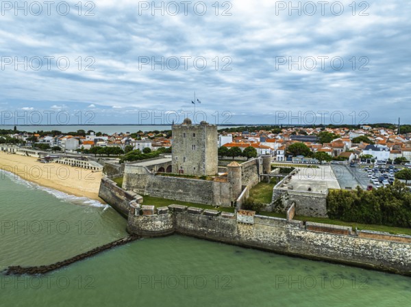 Fouras from a drone, Fouras-les-Bains, Charente-Maritime, Nouvelle-Aquitaine, France