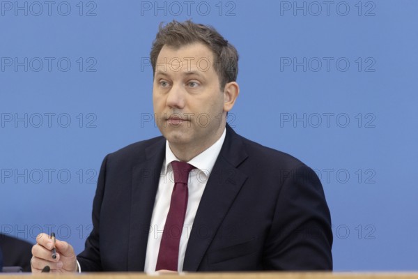 Berlin, Germany - 24 June 2025: Finance Minister Lars Klingbeil presents the draft federal budget for 2025 and key figures for the draft federal budget for 2026 at the Federal Press Conference