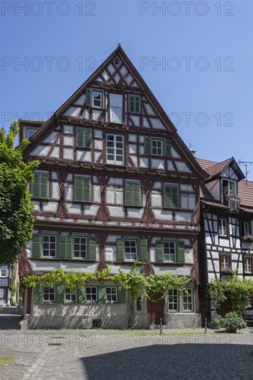 Historisches Fachwerkhaus in der Altstadt von Esslingen am Neckar, Landkreis Esslingen, Baden-Württemberg, Deutschland