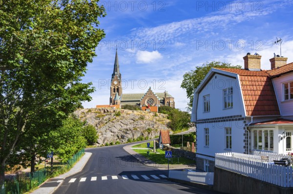 The church of Lysekil (Lysekils Kyrka) on Rosviksberg, Lysekil, Bohuslän, Västra Götalands län, Sweden, Scandinavia