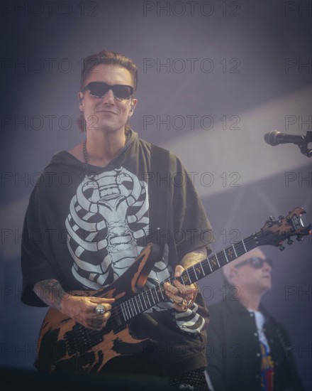 Synyster Gates (Brian Elwin Haner Jr.), guitarist of Avenged Sevenfold live at the Zitadelle Spandau in Berlin on 21/06/2025